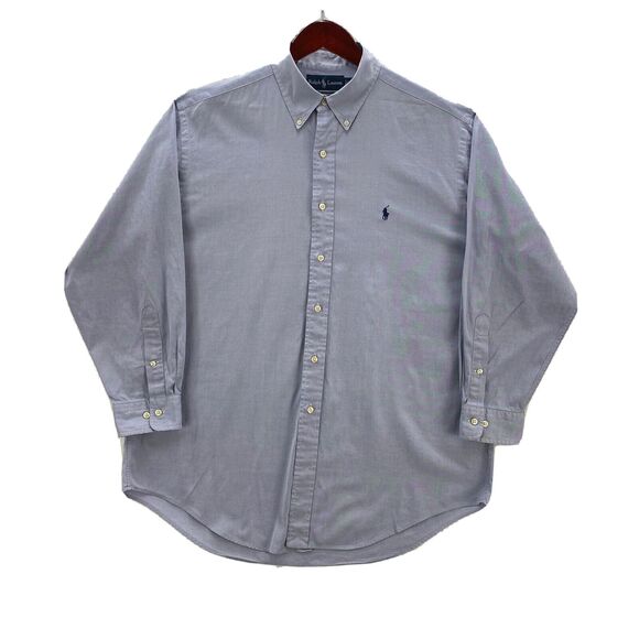 Ralph Lauren Other - Ralph Lauren Shirt Yarmouth Men's 16.5 32-33 Blue Oxford Long Sleeve Button Down